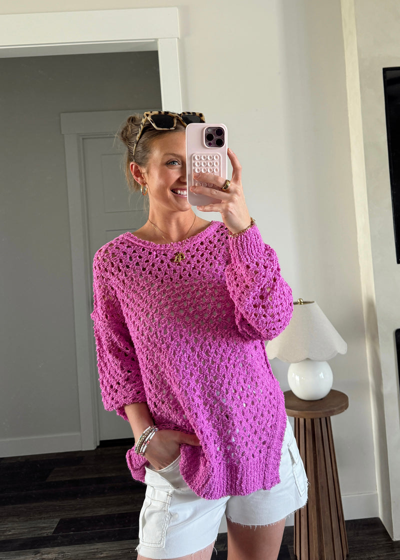 Sunsets Crochet Pullover