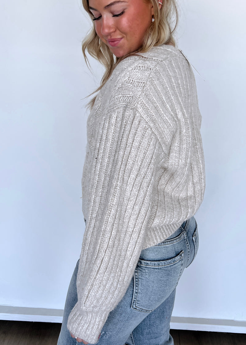 Ivory Cable Cardi