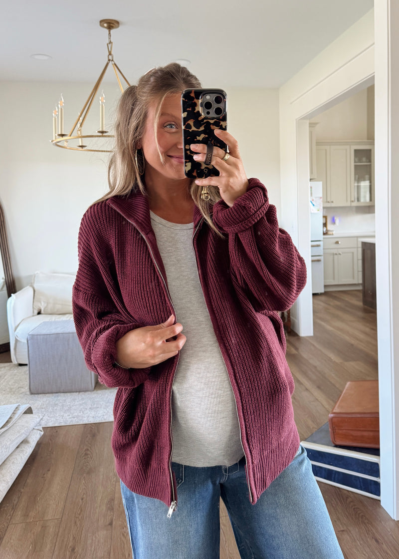 Kit Knit Zip Sweater