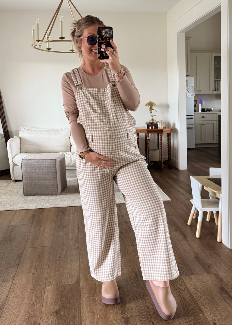 Gemma Gingham Overalls