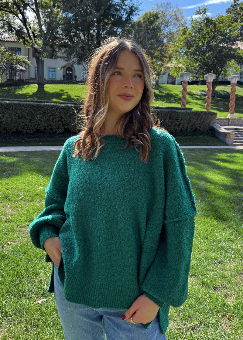 Eva Sweater- Forest Green