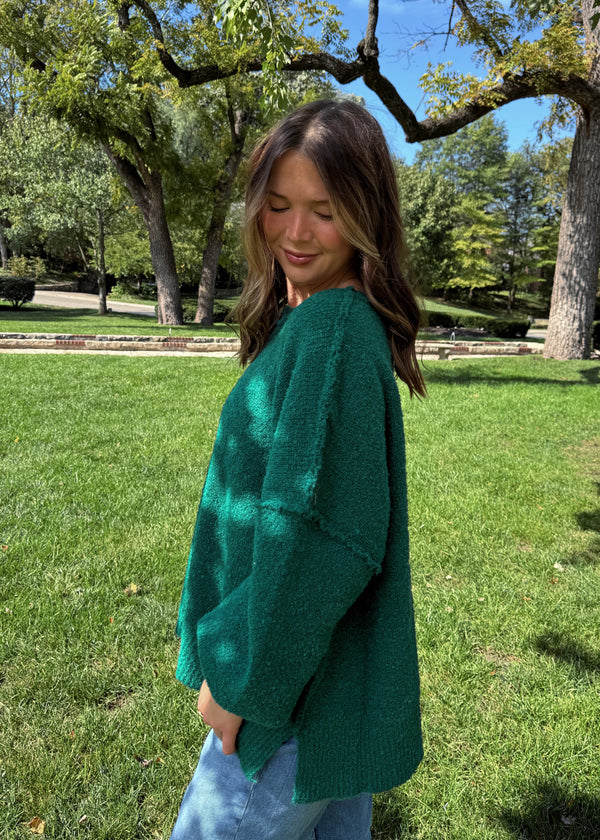 Eva Sweater- Forest Green