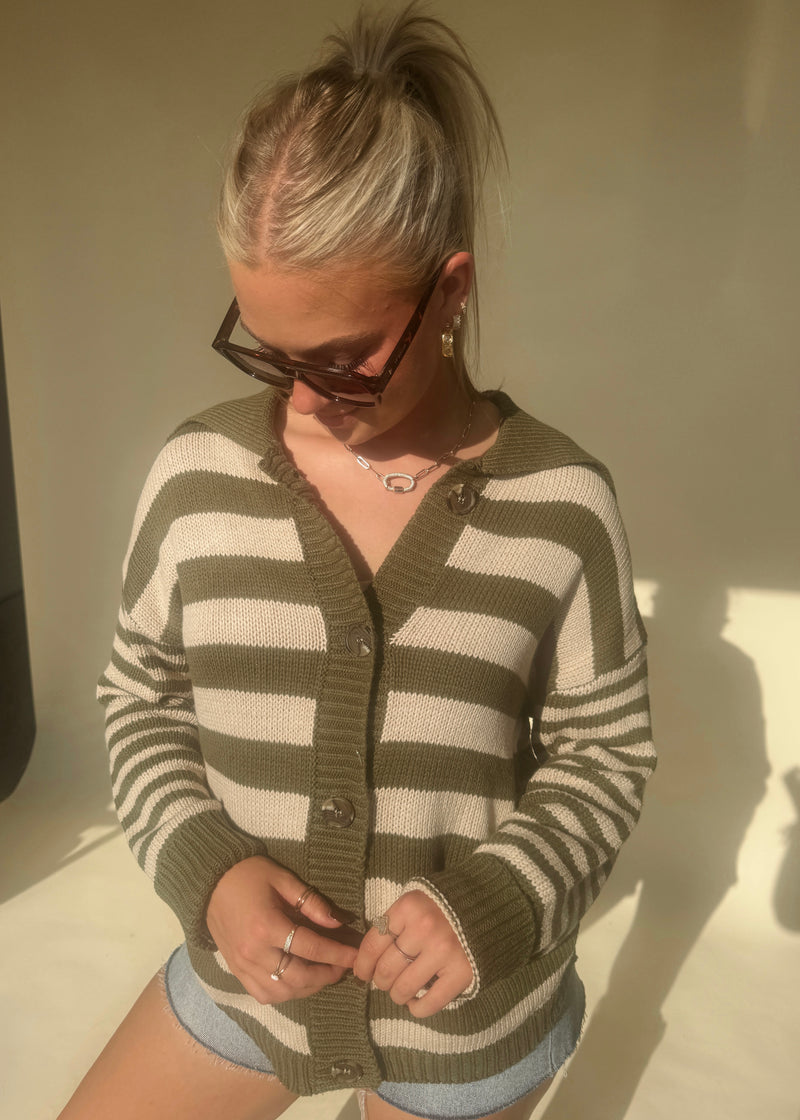 Parker Stripe Cardi