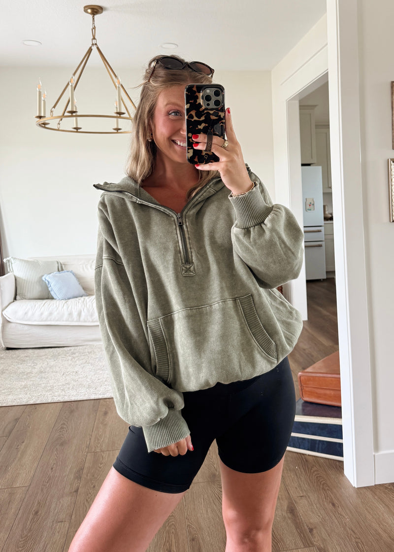 Drew Hoodie-Olive