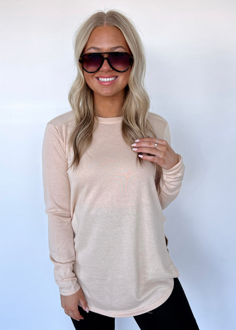 Britt Essential Top- Peach