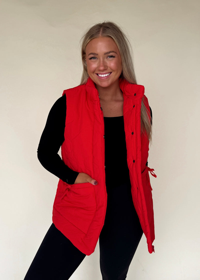Quincy Vest-Red