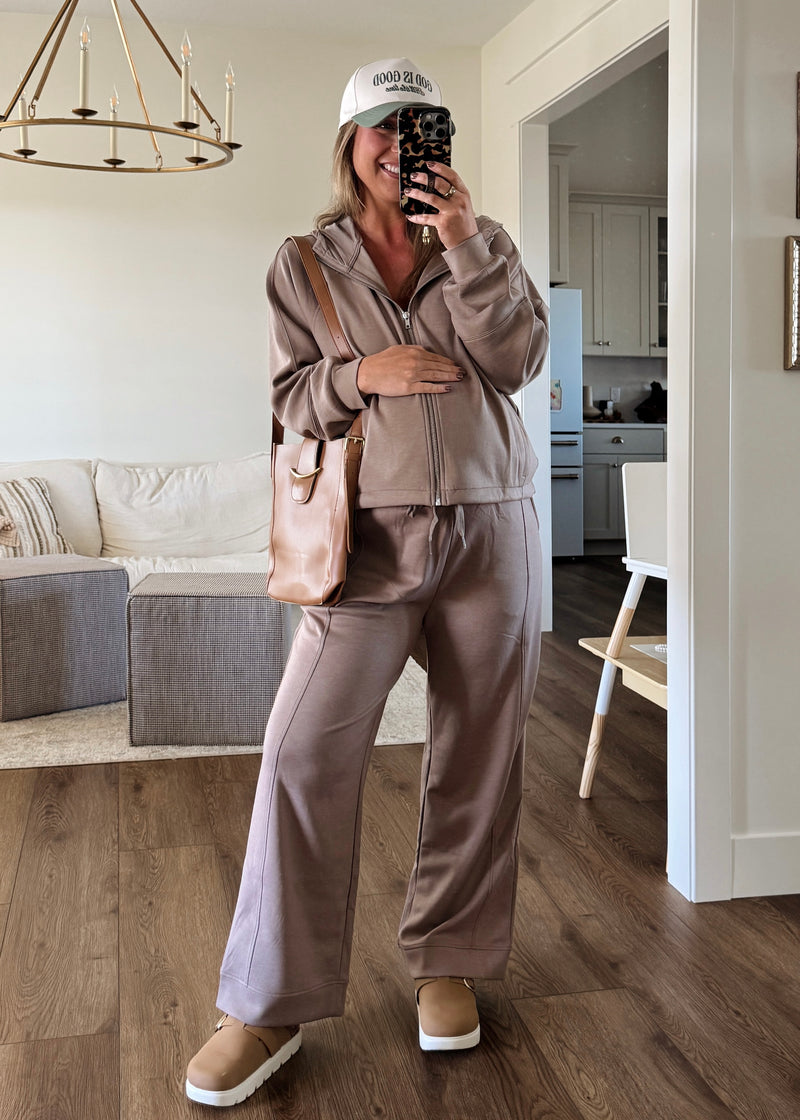 Comfort Season Pants- Cocoa