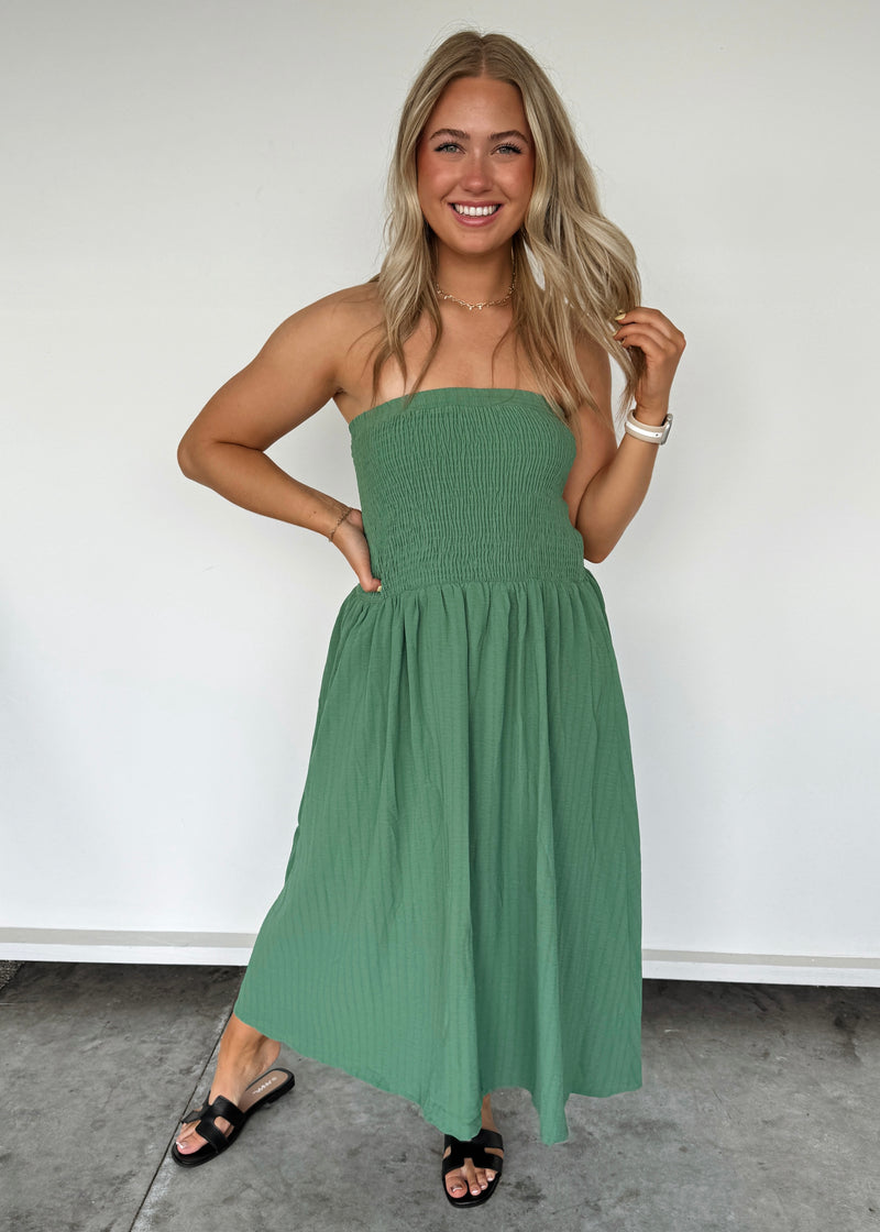 Emilia Essential Dress/Skirt-Green