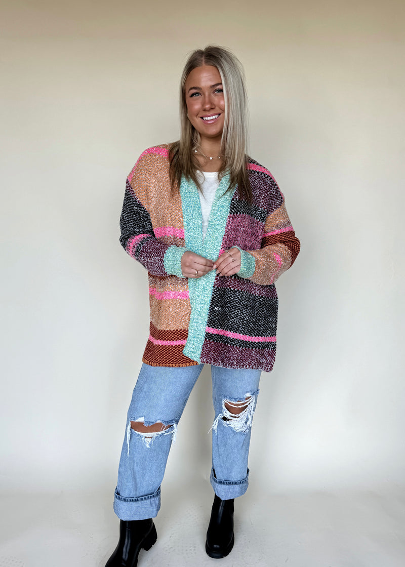 Colorful Charm Cardi-Mint