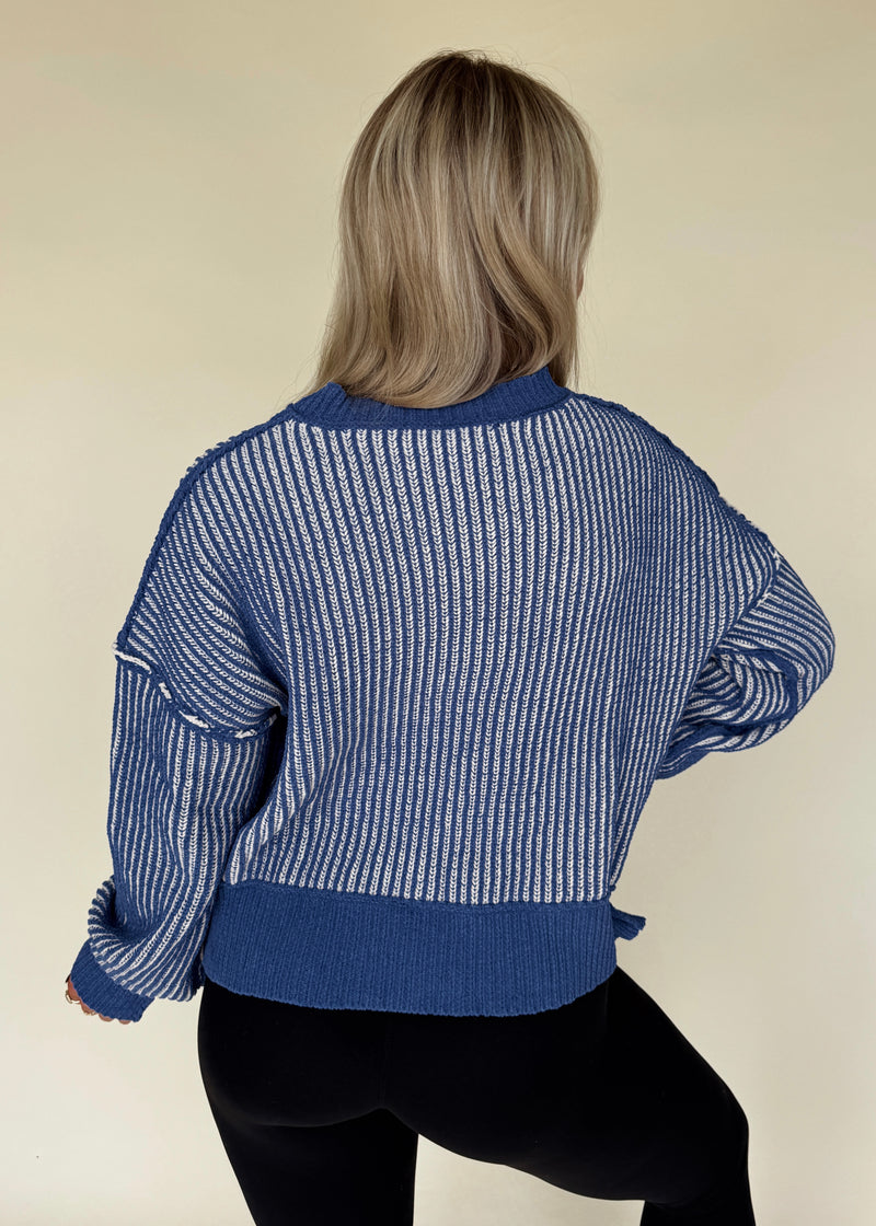 Raeley Sweater- Cobalt