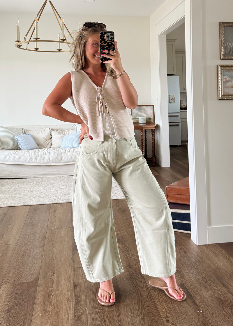 Sage Barrel Jeans