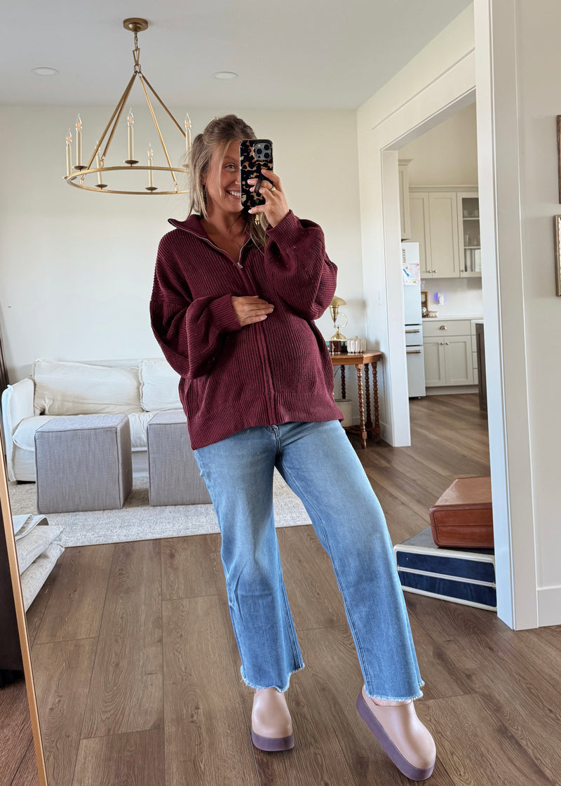 Kit Knit Zip Sweater