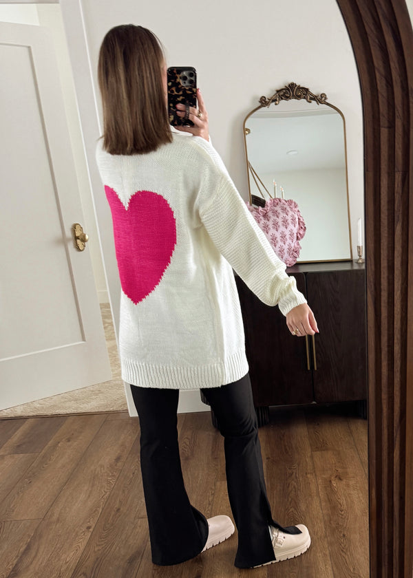 Warm Hearts Cardi-Ivory