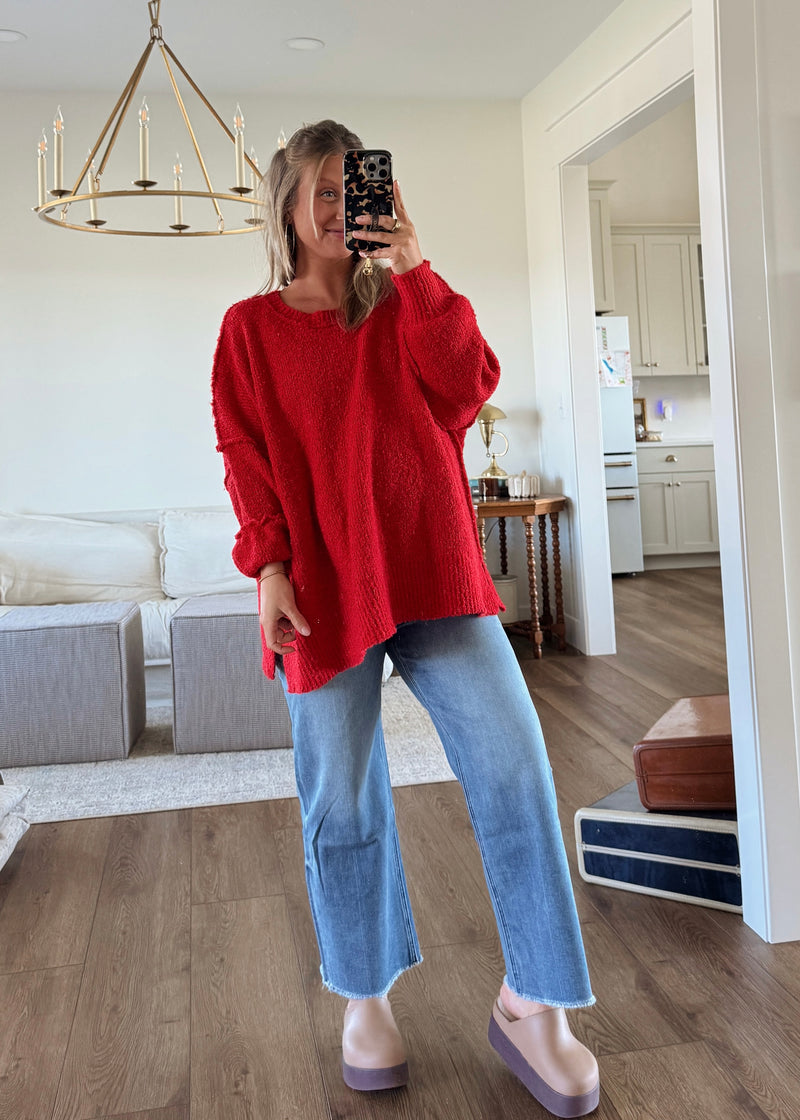 Eva Sweater- Red