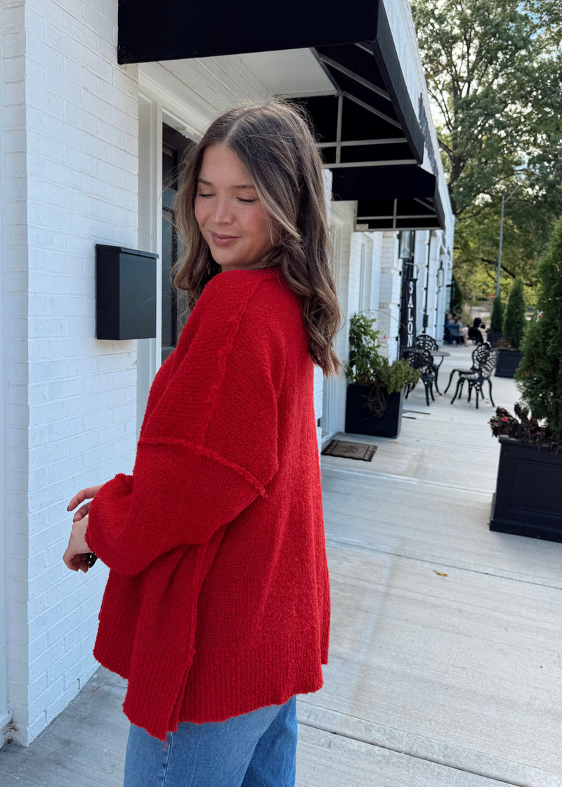 Eva Sweater- Red