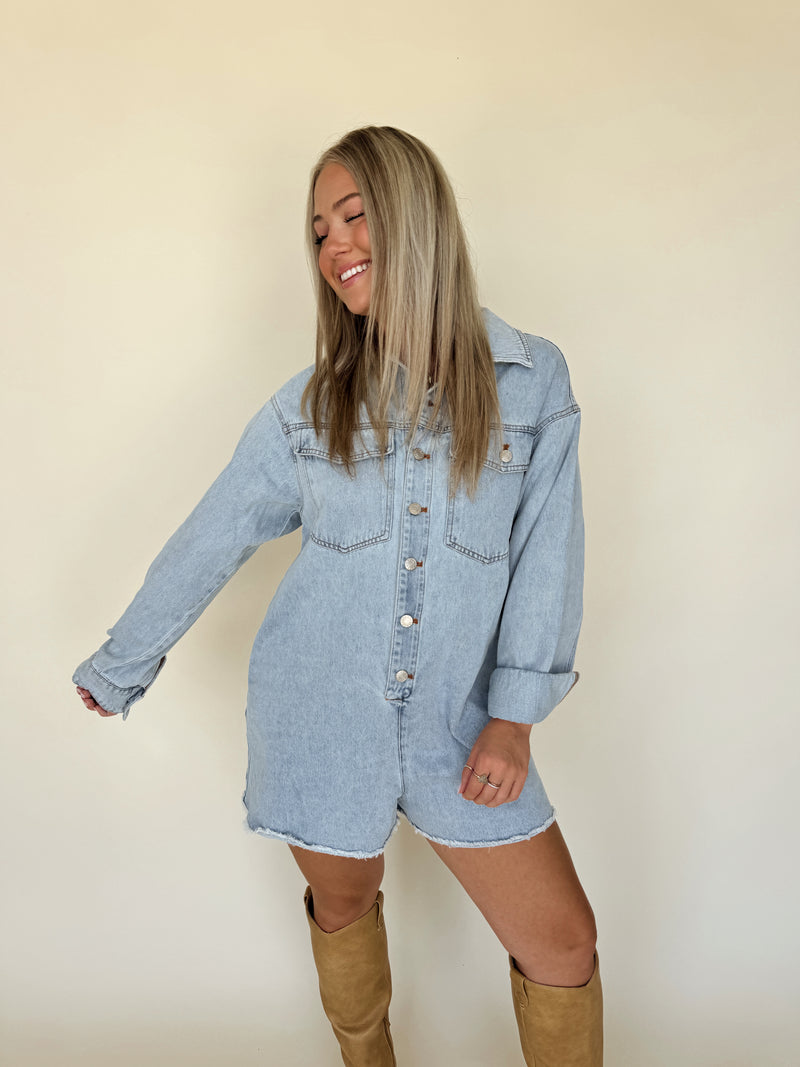 Breckyn Denim Romper