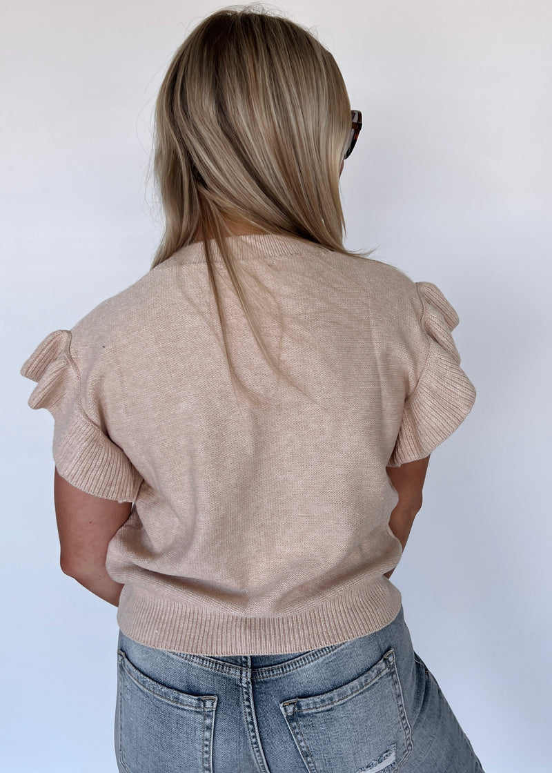 Reese Ruffle Sweater Top