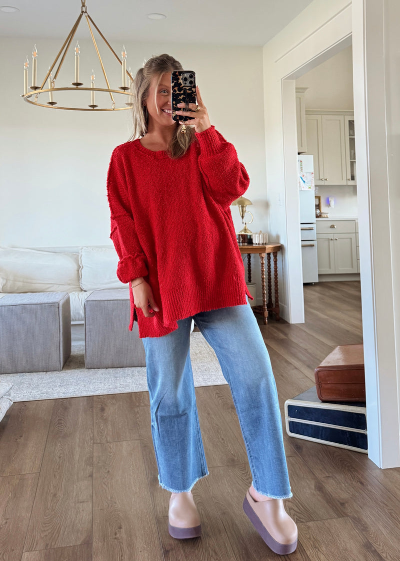 Eva Sweater- Red
