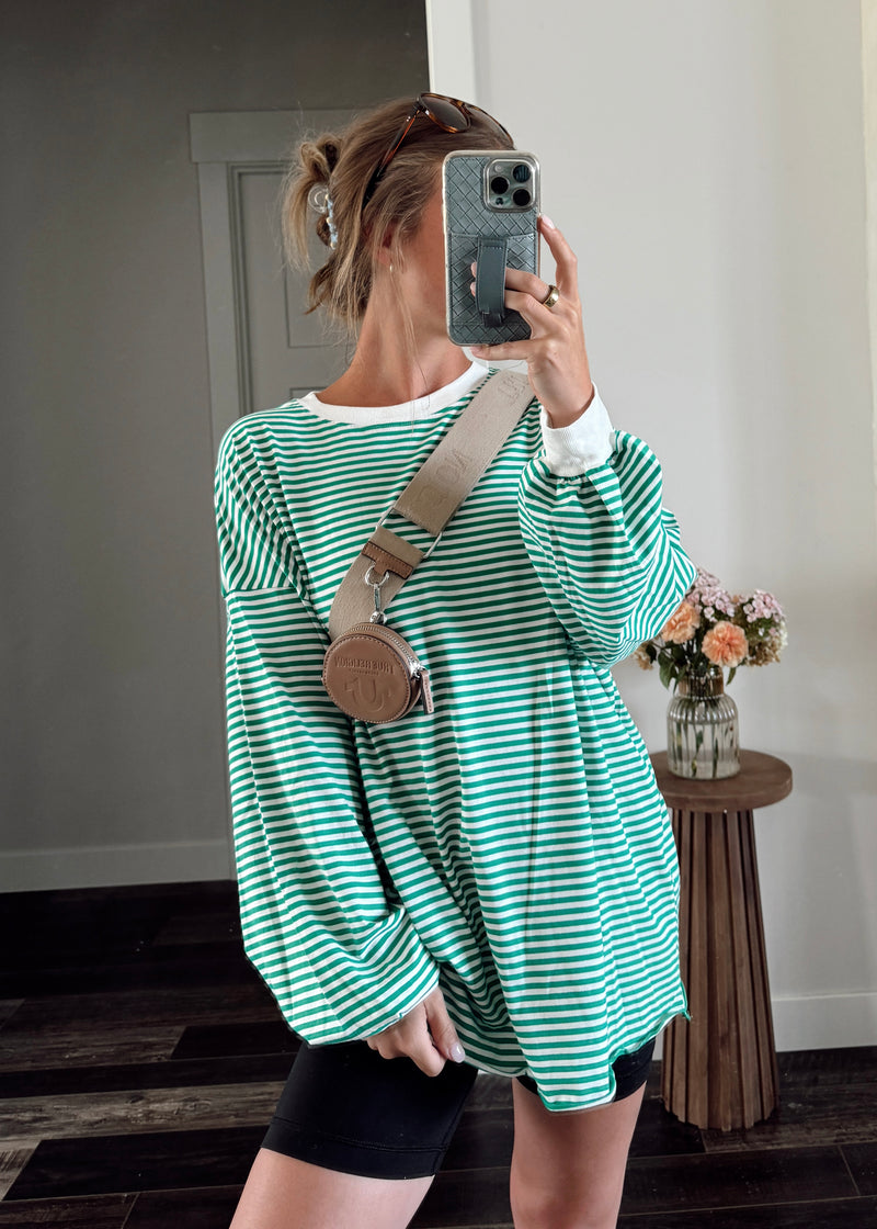 Trend Stripe Pullover-Apple