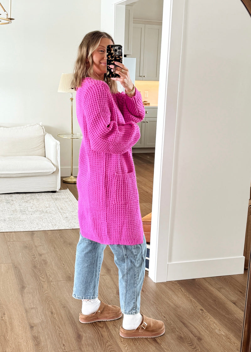 In Winter We Wear Pink Cardi