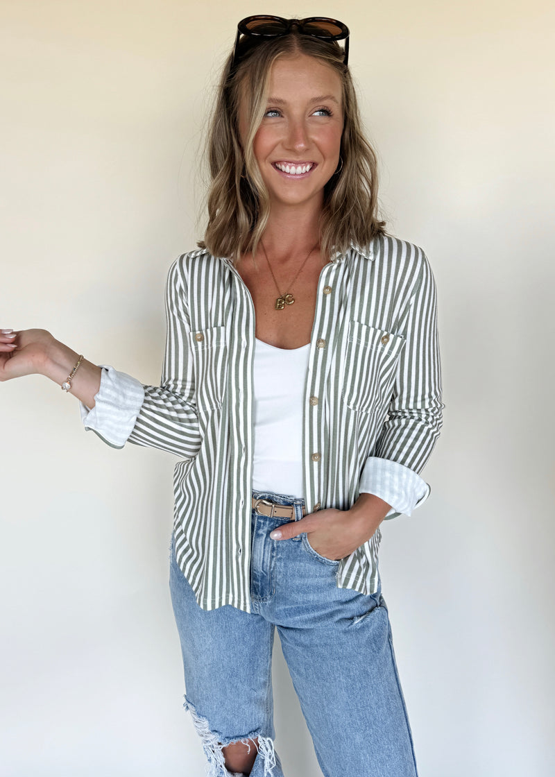 Ollie Stripe Button Down