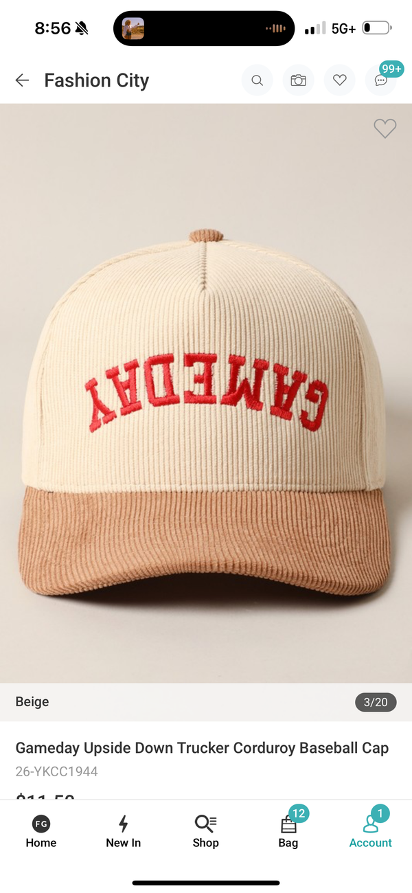Game Day Hat