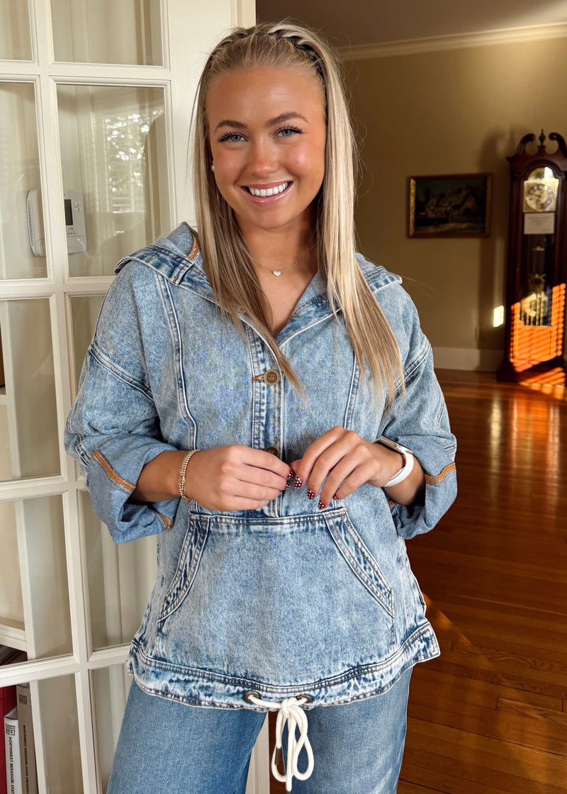 Beckham Denim Hoodie