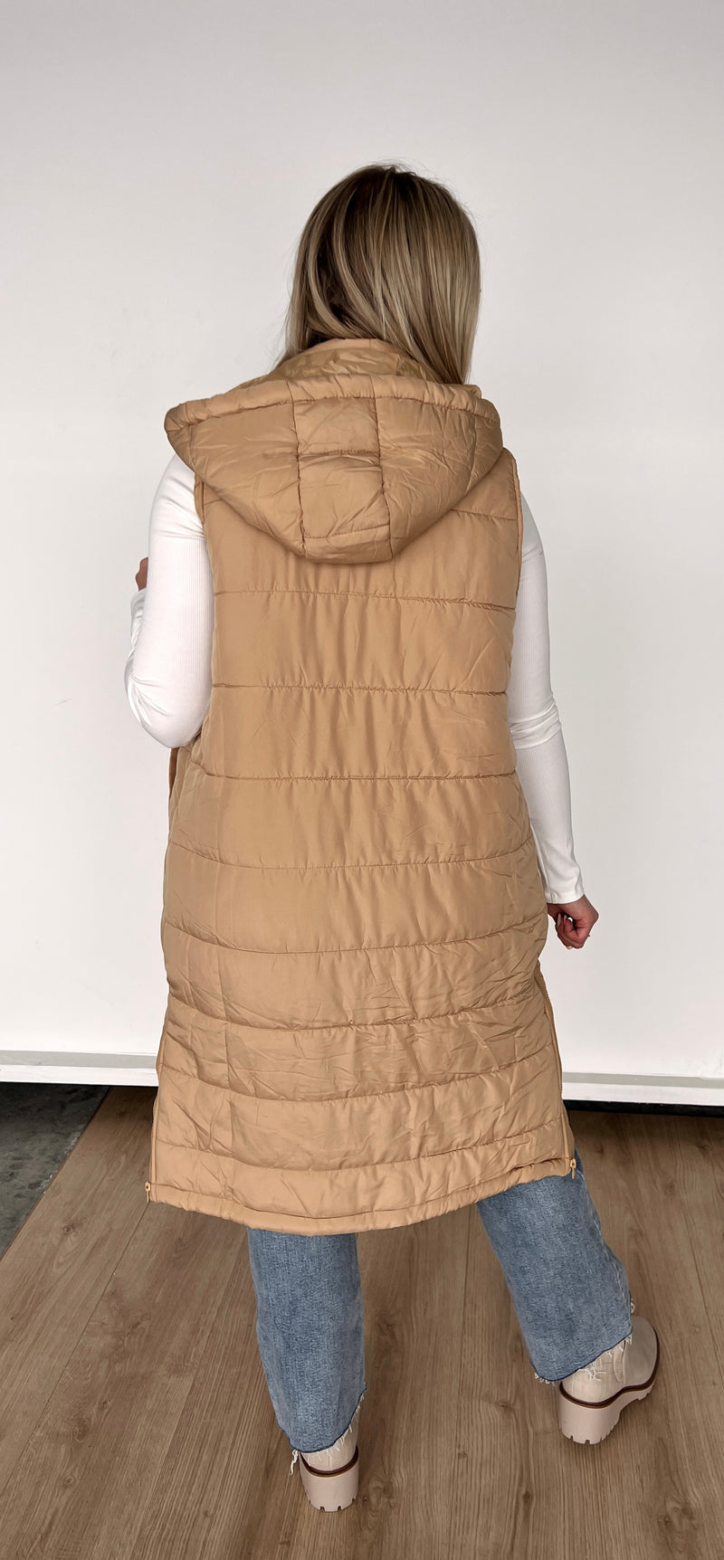 Quin Longline Puffer Vest