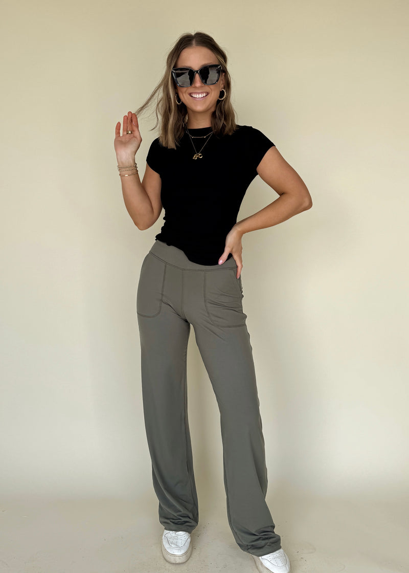 Butter Soft Yogas-Olive