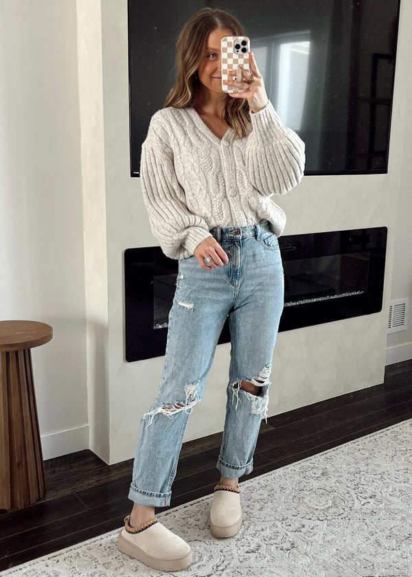 Ivory Cable Cardi