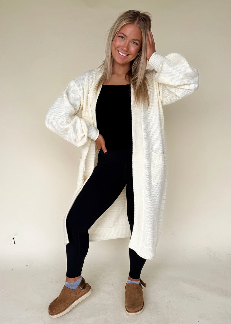 Winter Wishes Waffle Cardi