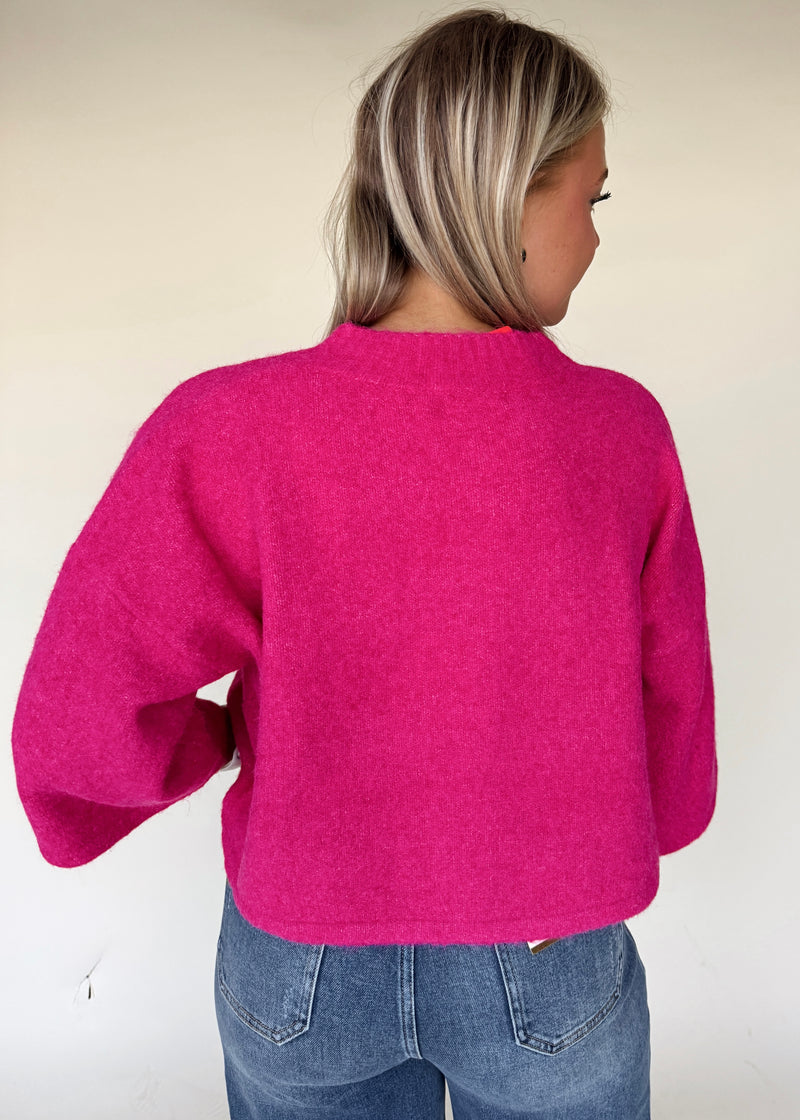 Festive Pink Sweater