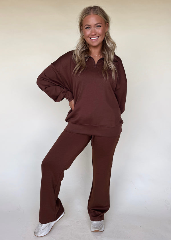 Comfort Season Sweats-Brown