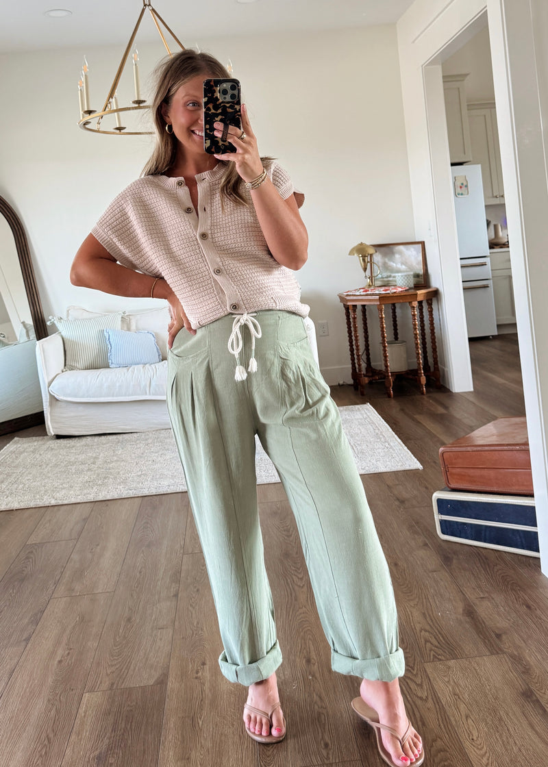 Layne Button Knit Top
