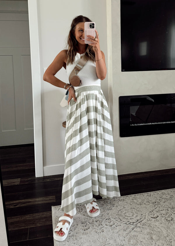 Sutton Stripe Skirt