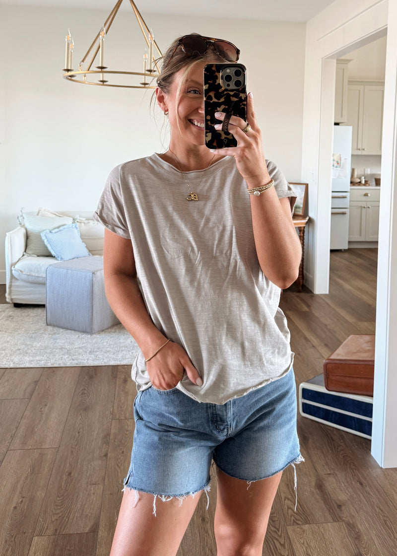 Quinn Tee- Grey