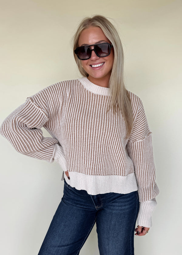 Raeley Sweater- Taupe