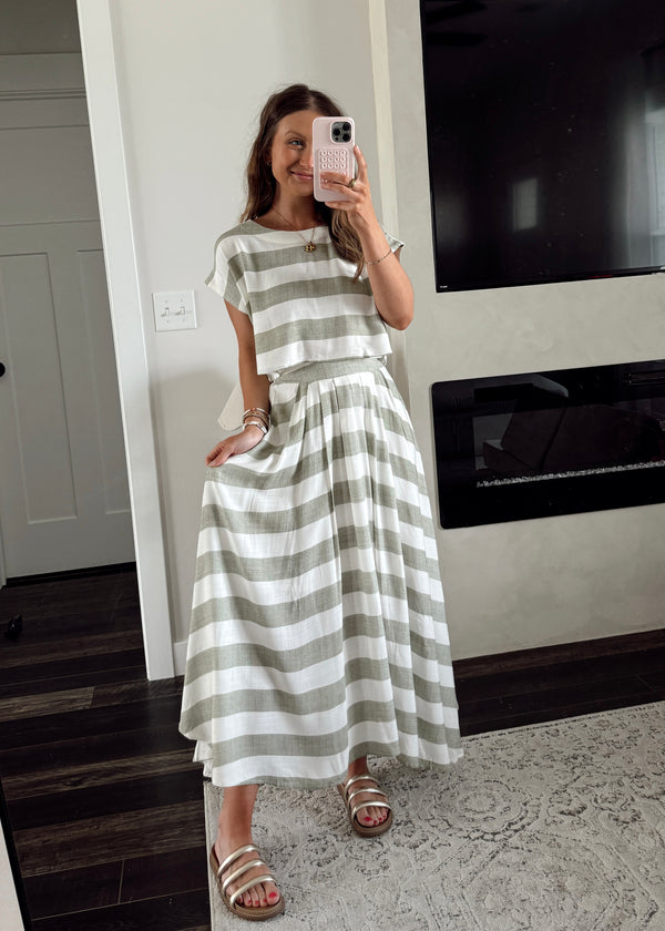 Sutton Stripe Skirt