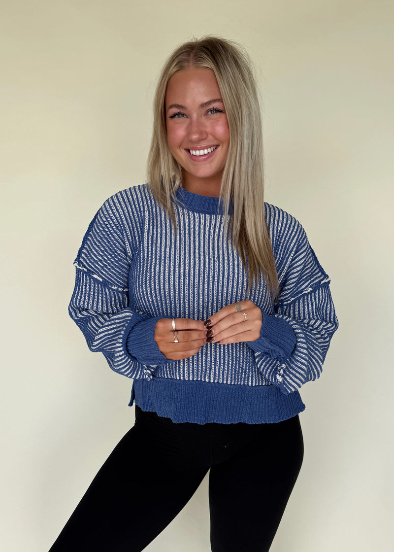 Raeley Sweater- Cobalt