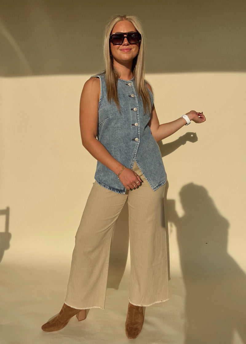 Fort Worth Denim Tank