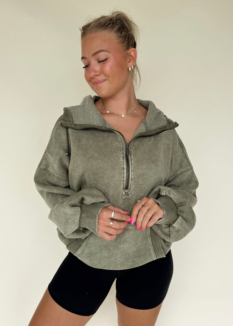 Drew Hoodie-Olive