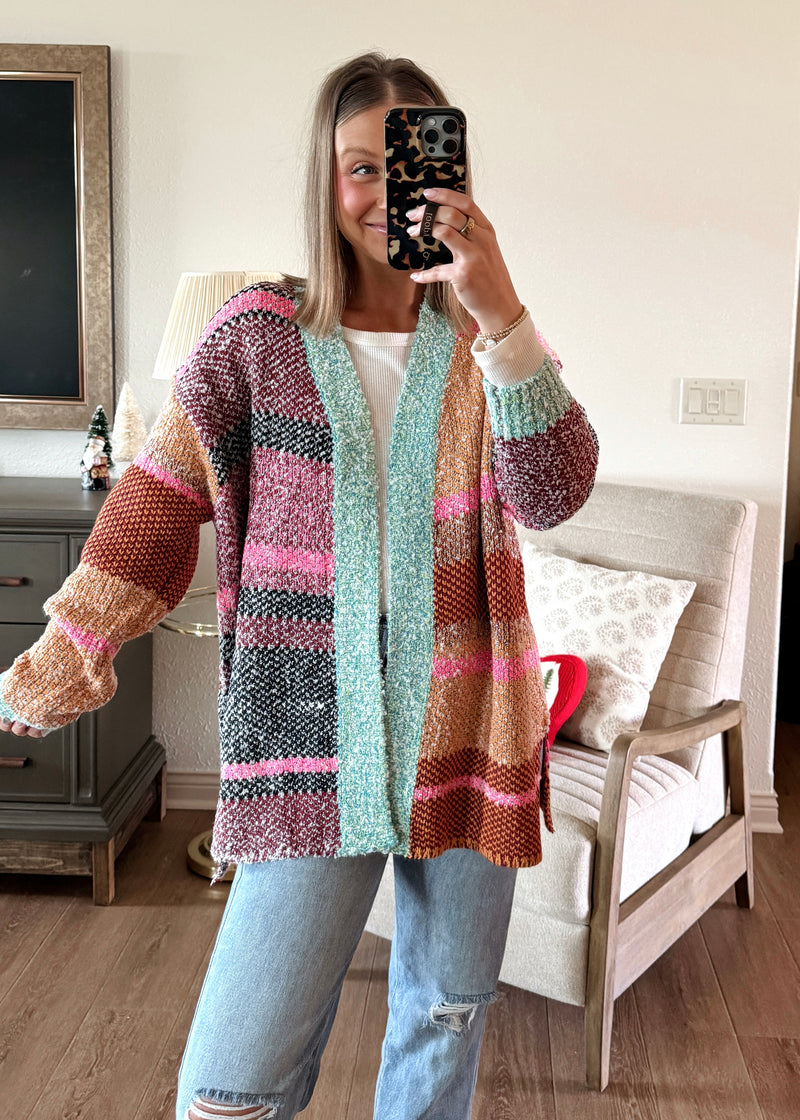 Colorful Charm Cardi-Mint