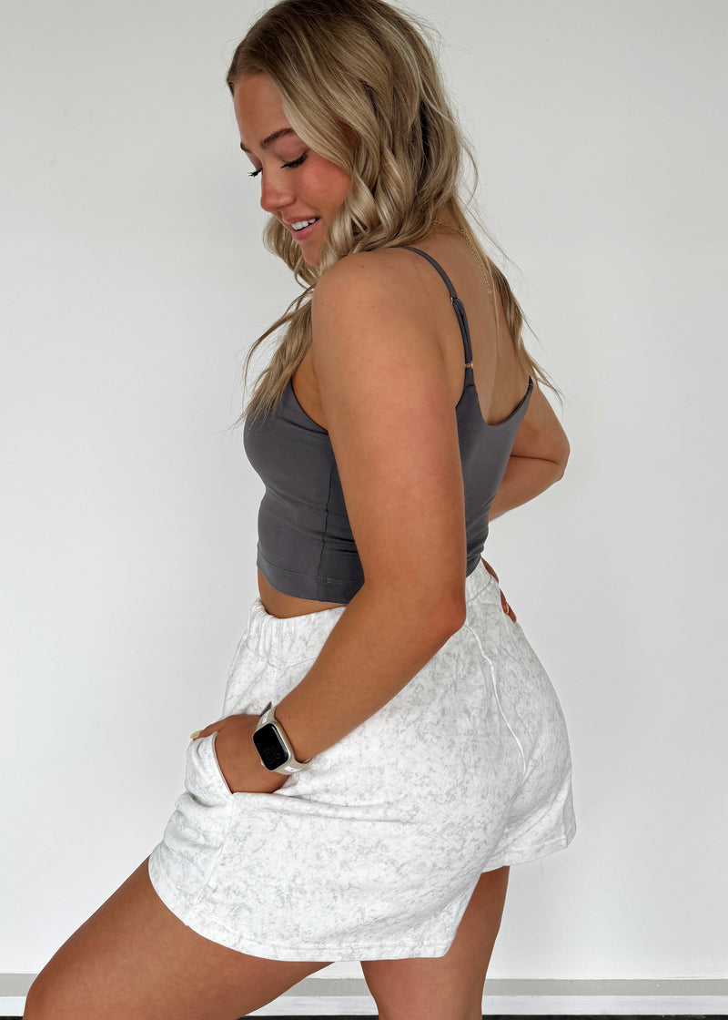 Best Boyfriend Sweat Shorts- Heathered