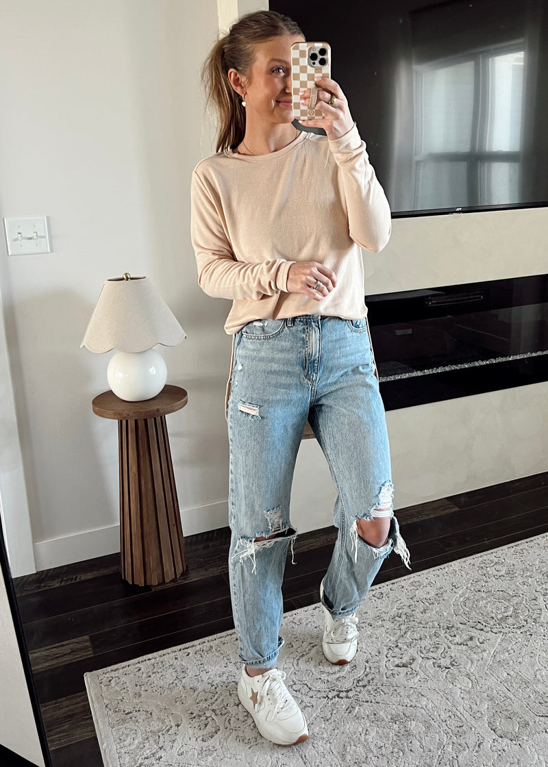 Britt Essential Top- Peach