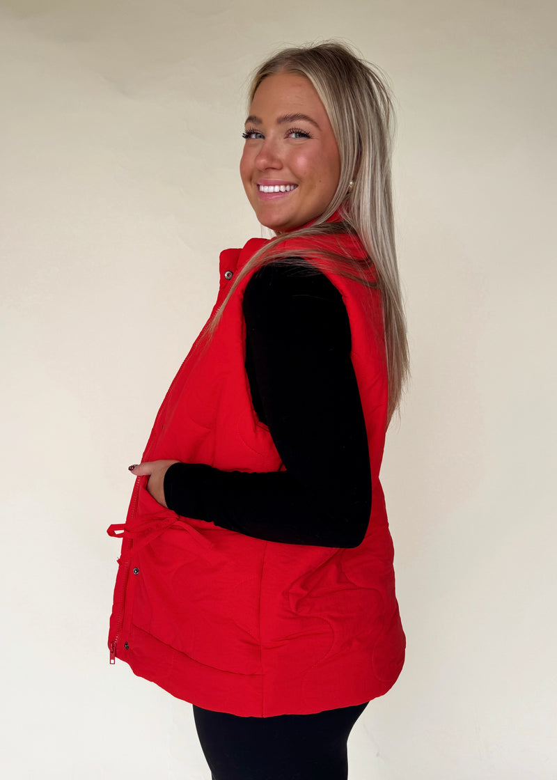 Quincy Vest-Red