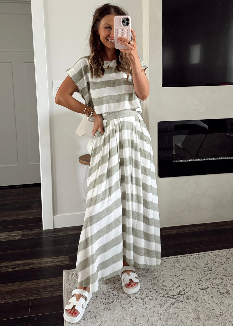 Sutton Stripe Skirt