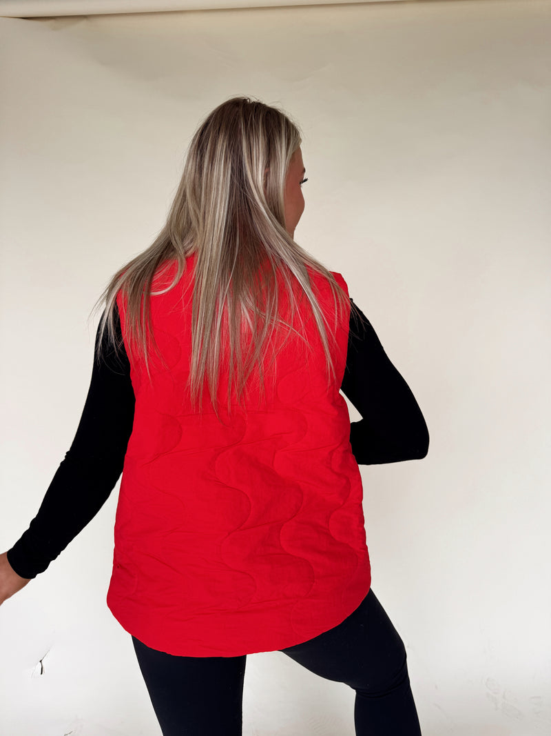 Quincy Vest-Red