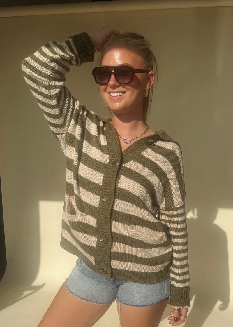 Parker Stripe Cardi
