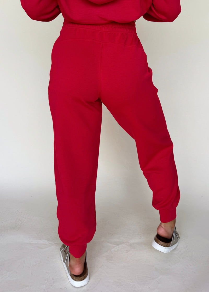 Cloud Joggers-Cherry Red