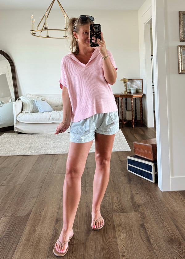 Bella Blush Sweater Top